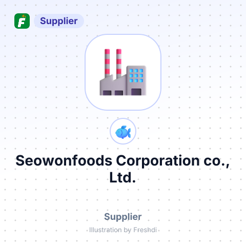 Seowonfoods Corporation co., Ltd. – summary card, no photo uploaded yet
