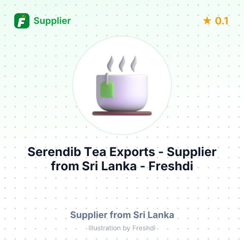 Serendib Tea Exports  – summary card, no photo uploaded yet