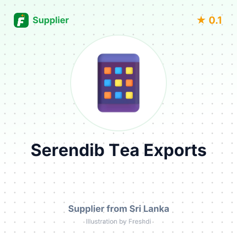 Serendib Tea Exports  – summary card, no photo uploaded yet