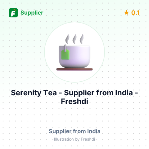 Serenity Tea  – summary card, no photo uploaded yet