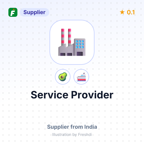 Service Provider  – summary card, no photo uploaded yet