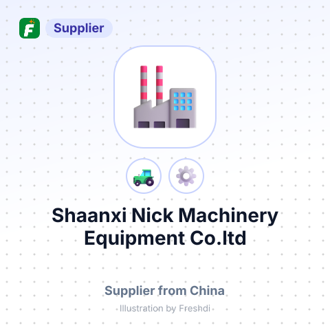 Shaanxi Nick Machinery Equipment Co.ltd – summary card, no photo uploaded yet