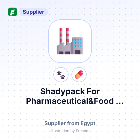 Shadypack For Pharmaceutical&Food Pachaging – summary card, no photo uploaded yet