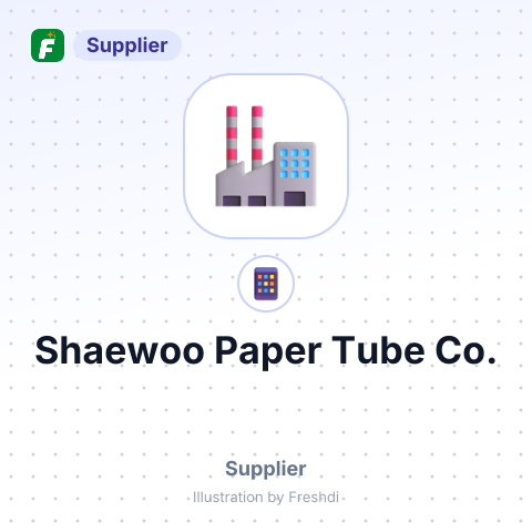 Shaewoo Paper Tube Co. – summary card, no photo uploaded yet