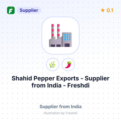 Shahid Pepper Exports  – summary card, no photo uploaded yet