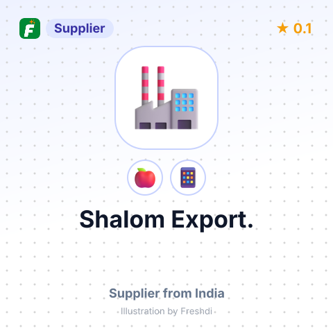 Shalom Export.  – summary card, no photo uploaded yet
