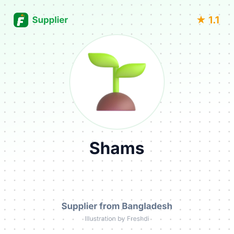 Shams – summary card, no photo uploaded yet