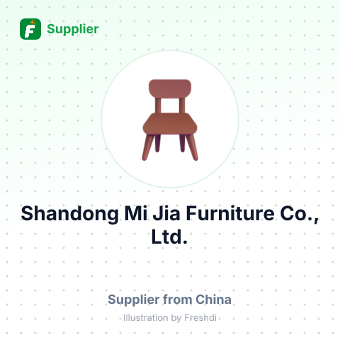Shandong Mi Jia Furniture Co., Ltd. – summary card, no photo uploaded yet