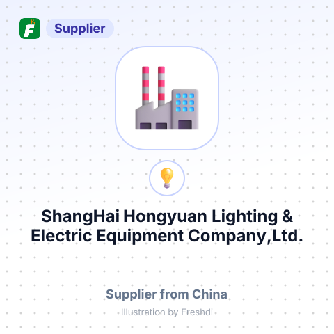 ShangHai Hongyuan Lighting & Electric Equipment Company,Ltd. – summary card, no photo uploaded yet