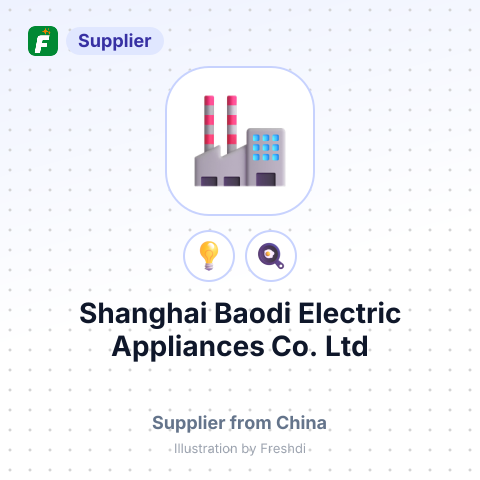 Shanghai Baodi Electric Appliances Co.,Ltd – summary card, no photo uploaded yet