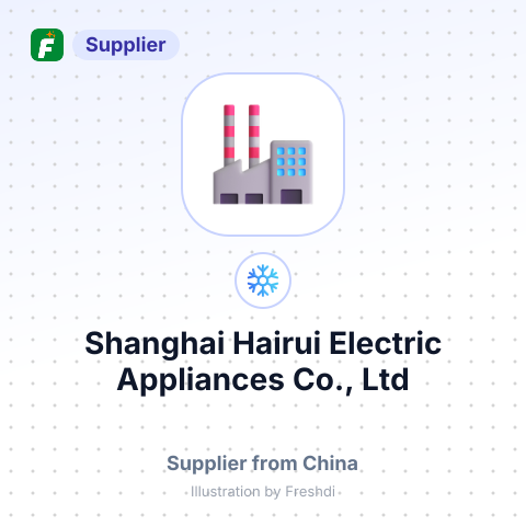 Shanghai Hairui Electric Appliances Co., Ltd – summary card, no photo uploaded yet