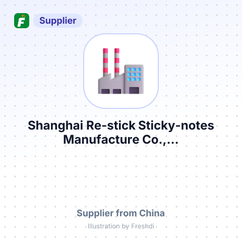 Shanghai Re-stick Sticky-notes Manufacture Co.,... – summary card, no photo uploaded yet