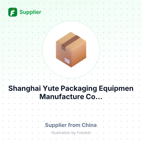 Shanghai Yute Packaging Equipmen Manufacture Co... – summary card, no photo uploaded yet