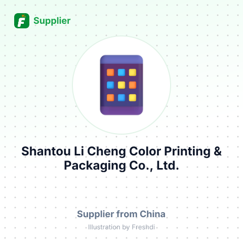 Shantou Li Cheng Color Printing & Packaging Co., Ltd. – summary card, no photo uploaded yet