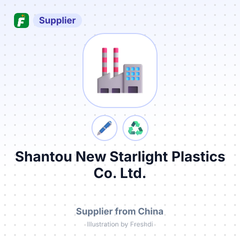 Shantou New Starlight Plastics Co., Ltd. – summary card, no photo uploaded yet