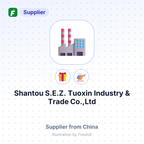 Shantou S.E.Z. Tuoxin Industry & Trade Co.,Ltd – summary card, no photo uploaded yet