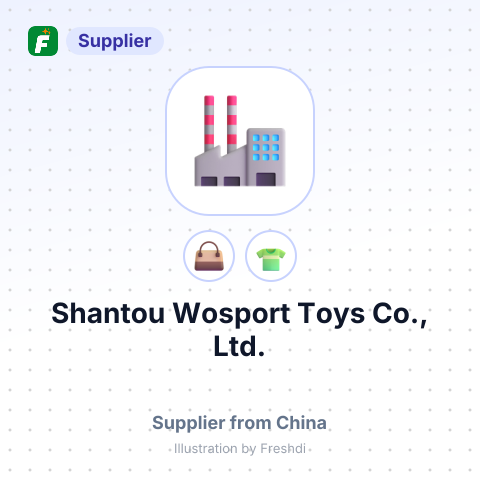 Shantou Wosport Toys Co., Ltd. – summary card, no photo uploaded yet