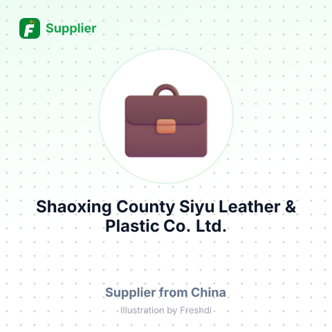 Shaoxing County Siyu Leather & Plastic Co., Ltd. – summary card, no photo uploaded yet