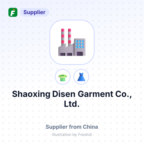 Shaoxing Disen Garment Co., Ltd. – summary card, no photo uploaded yet