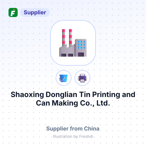 Shaoxing Donglian Tin Printing and Can Making Co., Ltd. – summary card, no photo uploaded yet