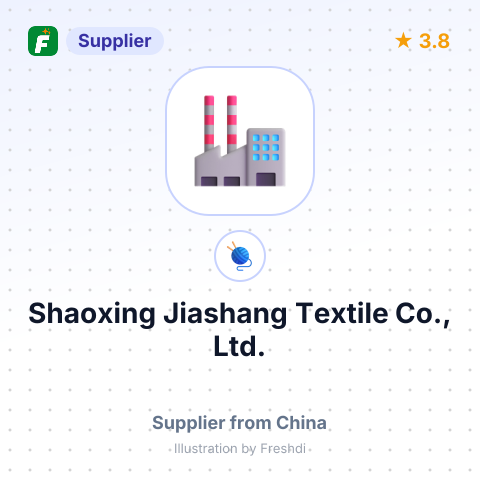 Shaoxing Jiashang Textile Co., Ltd. – summary card, no photo uploaded yet