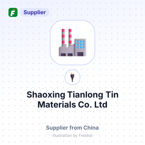Shaoxing Tianlong Tin Materials Co.,Ltd – summary card, no photo uploaded yet