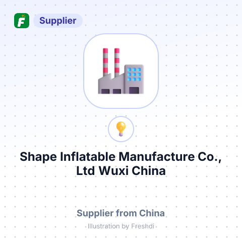 Shape Inflatable Manufacture Co., Ltd Wuxi China – summary card, no photo uploaded yet