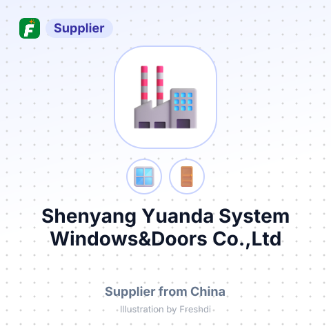 Shenyang Yuanda System Windows&Doors Co.,Ltd – summary card, no photo uploaded yet