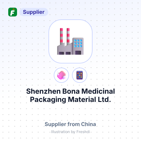 Shenzhen Bona Medicinal Packaging Material Ltd. – summary card, no photo uploaded yet