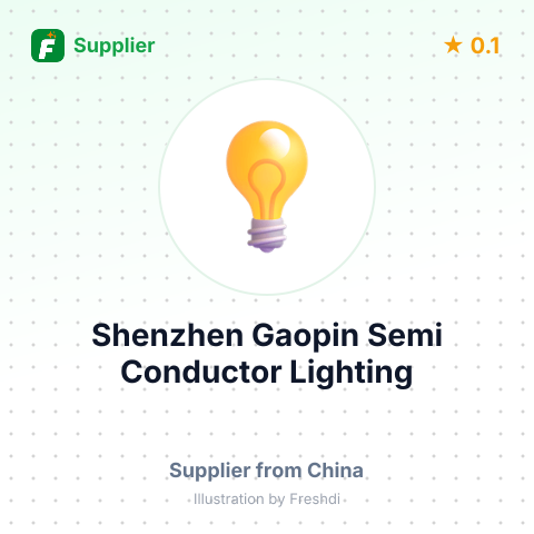 Shenzhen Gaopin Semi Conductor Lighting  – summary card, no photo uploaded yet