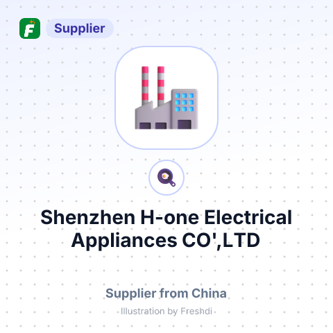 Shenzhen H-one Electrical Appliances CO',LTD – summary card, no photo uploaded yet