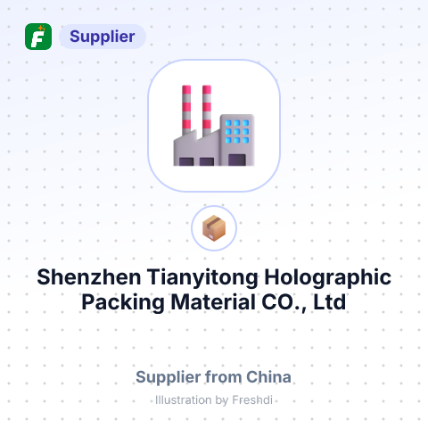 Shenzhen Tianyitong Holographic Packing Material CO., Ltd – summary card, no photo uploaded yet