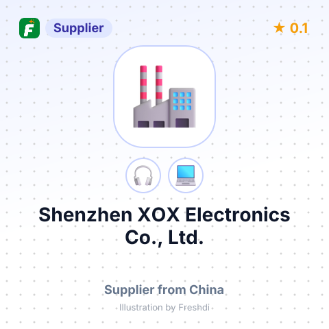 Shenzhen XOX Electronics Co., Ltd. – summary card, no photo uploaded yet