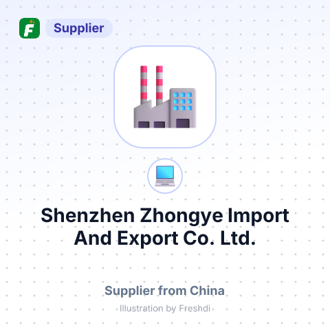 Shenzhen Zhongye Import And Export Co., Ltd. – summary card, no photo uploaded yet