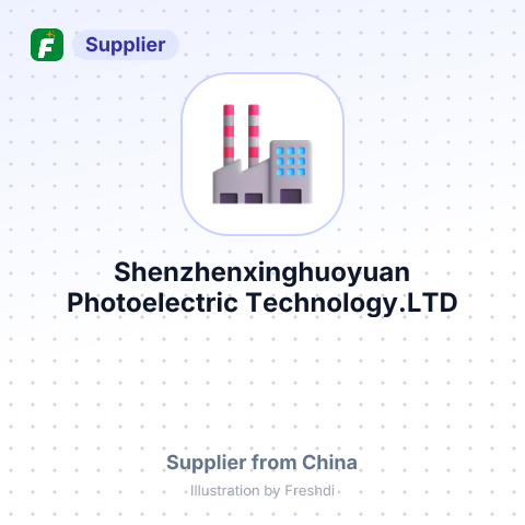Shenzhenxinghuoyuan Photoelectric Technology.LTD – summary card, no photo uploaded yet