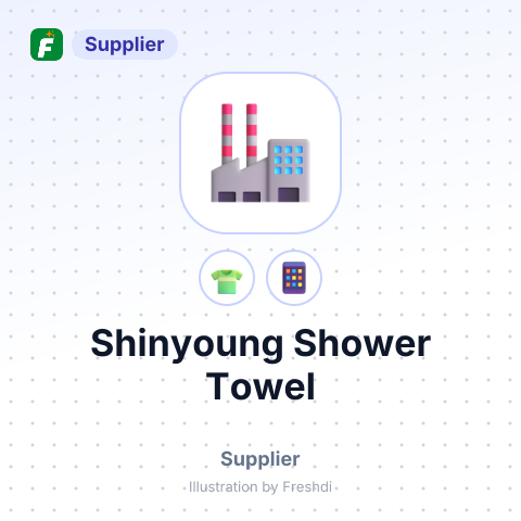 Shinyoung Shower Towel – summary card, no photo uploaded yet