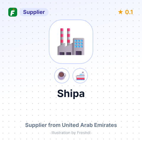 Shipa  – summary card, no photo uploaded yet