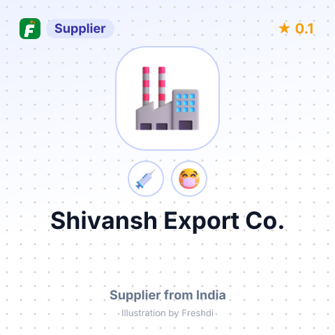 Shivansh Export Co. – summary card, no photo uploaded yet