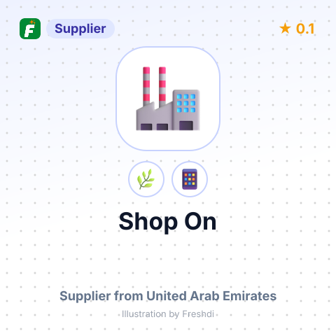 Shop On  – summary card, no photo uploaded yet