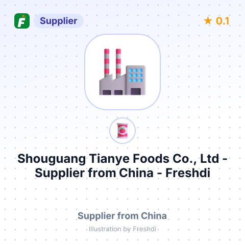 Shouguang Tianye Foods Co., Ltd  – summary card, no photo uploaded yet