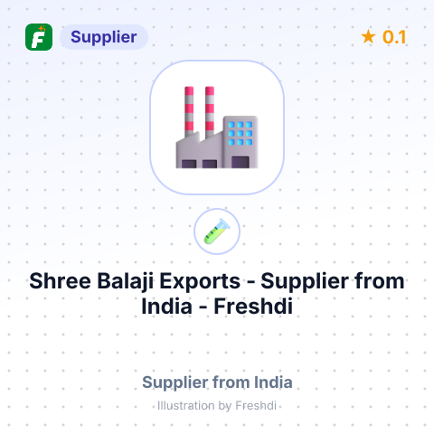 Shree Balaji Exports  – summary card, no photo uploaded yet