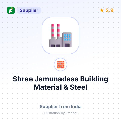 Shree Jamunadass Building Material & Steel – summary card, no photo uploaded yet