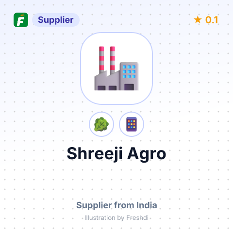 Shreeji Agro  – summary card, no photo uploaded yet