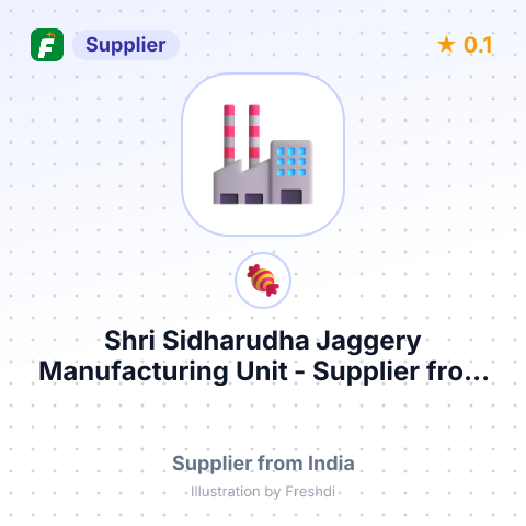 Shri Sidharudha Jaggery Manufacturing Unit  – summary card, no photo uploaded yet