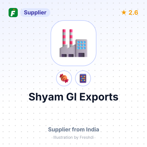 Shyam GI Exports – summary card, no photo uploaded yet