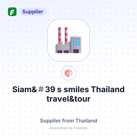 Siam&＃39;s smiles Thailand travel&tour – summary card, no photo uploaded yet
