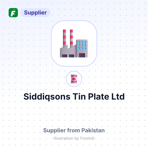 Siddiqsons Tin Plate Ltd – summary card, no photo uploaded yet