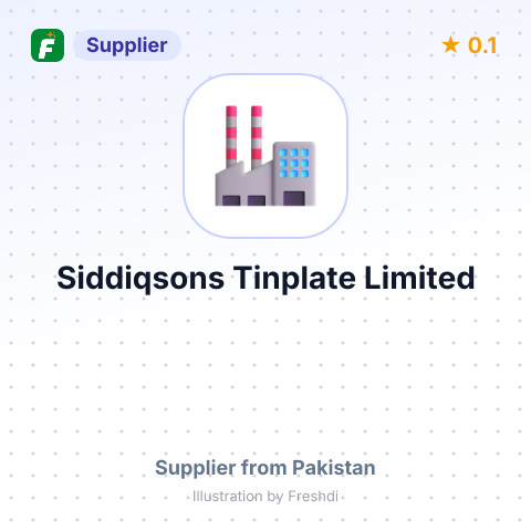 Siddiqsons Tinplate Limited – summary card, no photo uploaded yet