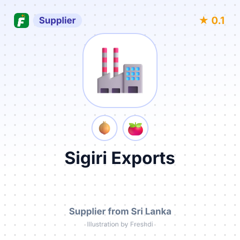 Sigiri Exports – summary card, no photo uploaded yet