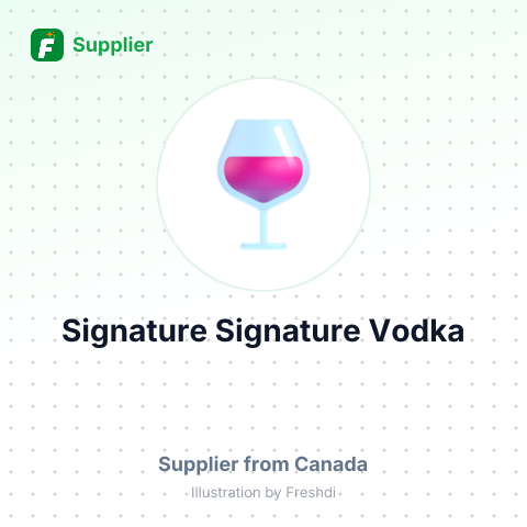Signature Signature Vodka – summary card, no photo uploaded yet